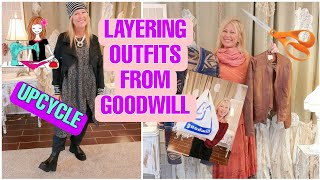 How to Layer amp Upcycle Thrift Store Clothes  Sewing Tutorial [upl. by Quartet914]