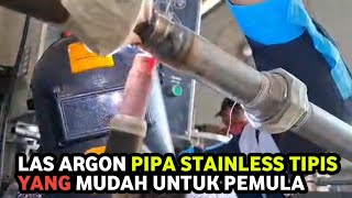 TUTORIAL CARA LAS ARGON PIPA STAINLESS TIPIS [upl. by Ahsirpac]