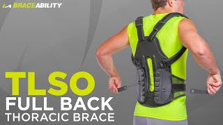 TLSO Thoracic Full Back Brace  Postural Kyphosis Support [upl. by Izmar]