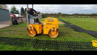 EarthPress Installation  GRASS GRID MUD STOP ECO PLASTIC GRID BY ECODECK  EARTHPRESS PARKING [upl. by Ayyidas]