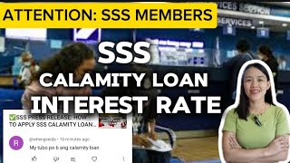 ✅SSS CALAMITY LOAN INTEREST RATE 2024 [upl. by Kimberlee320]