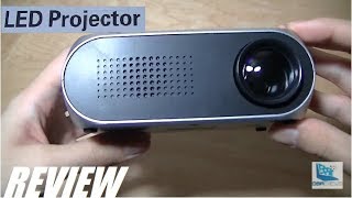 REVIEW YG320 Mini LED Pocket Projector HDMI [upl. by Edijabab]