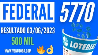 🍀 Resultado Loteria Federal 5770 [upl. by Gusta]