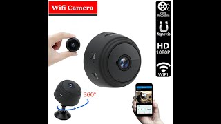 How to install A9 mini cameras with HDWiFiCam Pro APP and record videos [upl. by Noryd366]