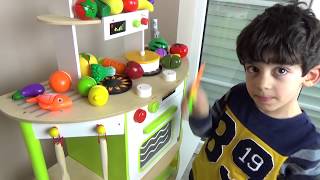 Jason Plays with Toy Kitchen [upl. by Nnaycnan]