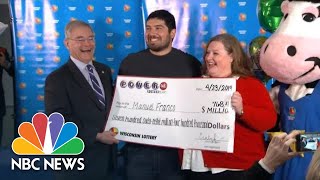 Lottery Winner On 786 Million Prize ‘I Pretty Much Felt Lucky’  NBC News [upl. by Petuu]