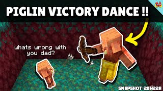 OFFICIAL Piglin Dance in Minecraft Piglin Victory Dance [upl. by Bondon]