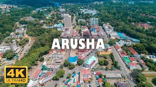 Arusha city Tanzania 🇹🇿  4K Drone Footage [upl. by Parrie376]