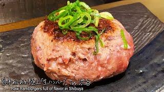 【渋谷グルメ】旨味あふれる「生ハンバーグ」を初体験！「極味や（きわみや）渋谷パルコ店」 [upl. by Jurkoic]