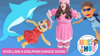 Dive Like a Dolphin Dance Song for Kids  Educational Fun Action Video  Perfect for Preschool [upl. by Noell]