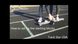 Starting Block Setup  Track Star USA [upl. by Halihs]