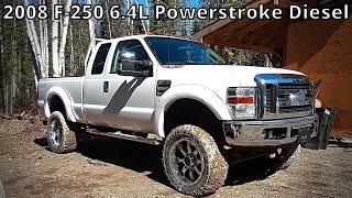 LIFTED DELETED TUNED 2008 Ford F250 64 Powerstroke Diesel [upl. by Ahsiekam]