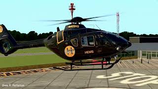 XPlane 11  EC135 T3  Helicopter Simulation  KAXQ Fictional Helicopter Hub  V511 Updated [upl. by Harriott]