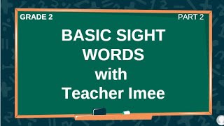 BASIC SIGHT WORDS 2 GR2 [upl. by Cadman]