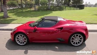 2016 Alfa Romeo 4C Spider Test Drive Video Review [upl. by Patrizius]