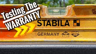 Testing the STABILA WARRANTY Part 1 [upl. by Airyt273]