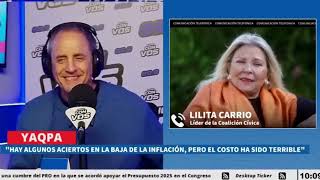 LILITA CARRIO con ERNESTO TENEMBAU destrozan a milei lilitacarrio tenembaum milei garrahan [upl. by Claire161]