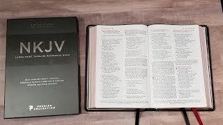 Premier Collection NKJV Large Print Thinline Reference Bible [upl. by Eriuqs597]