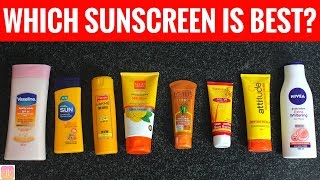 15 Sunscreens in India Ranked from Worst to Best [upl. by Kcirdec298]