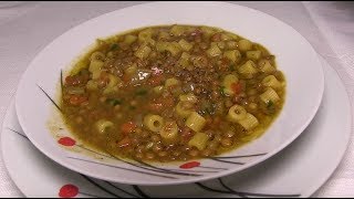 Pasta con Lenticchie Ricetta Vegana Chef Stefano Barbato [upl. by Neelyar736]