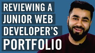 Junior Web Developer Portfolio Review [upl. by Soo]