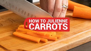 How to Julienne Carrots easy trick [upl. by Ednarb]