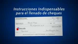 Instrucciones para el correcto llenado de los cheques [upl. by Long]