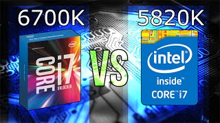 Intel i76700K vs i75820K [upl. by Lema]