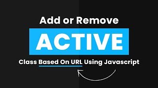 PHP Project How To Add Remove Active Menu Class Indicator Dynamically using JavaScript  PART 2 [upl. by Nyrroc711]