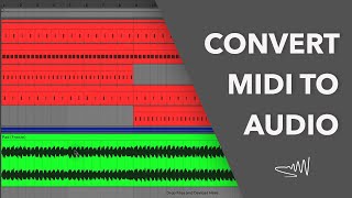 Convert MIDI to audio in Ableton Live  2 ways [upl. by Naeerb]