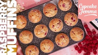 Raspberry Muffins Recipe  Mindful Adaptable amp Delicious  Cupcake Jemma [upl. by Quartet]