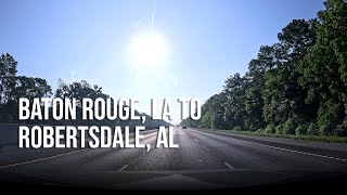 Road Trip  Baton Rouge LA to Robertsdale AL  4K Driving [upl. by Asiralc]