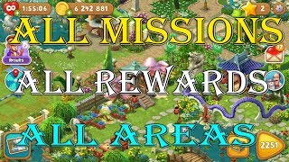 Gardenscapes  All Missions  All Rewards  All Areas Unlocked Part 1  0  Endless [upl. by Bartie]