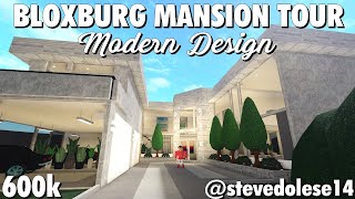 600k Bloxburg Modern Mansion Tour  by stevedolese14 Roblox [upl. by Lamdin689]