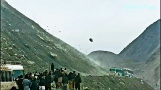 Passenger Buses Hit by Horrible Land Sliding in Northern Areas of Pakistan [upl. by Krebs538]