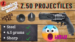 😯 Presentation prototype ZRAM Z50 Bullets for HDR50 HDR 50 T4E projectile ammunition💪 [upl. by Airret]