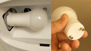 HOW TO CHANGE A TWO PRONG LIGHT BULB [upl. by Alekim]