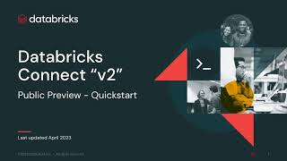 Databricks Connect v2 Quickstart [upl. by Manchester]