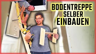 BODENTREPPE EINBAUEN  Montagevideo Einschubtreppe  Home Build Solution [upl. by Ahsilram427]