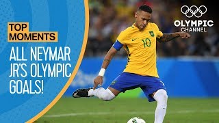 Neymar Jr  All Olympic Goals  Top Moments [upl. by Rozanna]