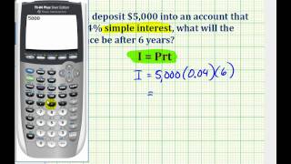 Ex Determine an Account Balance Using Simple Interest [upl. by Lorak722]