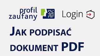 Jak podpisać dokument profilem zaufanym i pobrać PDF [upl. by Anisah]