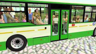 OMSI Voljanin test 8 doors  full bus pass [upl. by Bound]