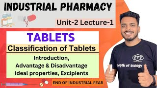 Tablets  Introduction  ideal characteristics of tablets  classification of tablets  excipients [upl. by Lleoj]