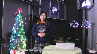 3D Hologram Fan Review 320 LED pcs and How to import your own Hologram [upl. by Valera186]