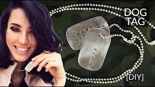 How to make military DOG TAGS [upl. by Aneehsyt225]