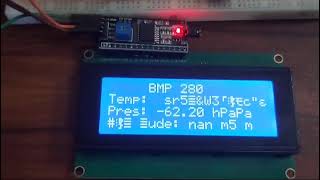 BMP 280 temperature pressure and altitude sensor with Arduino UNO [upl. by Noelle]