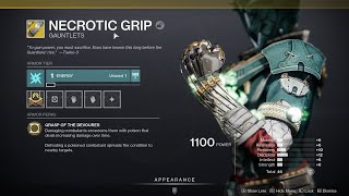 HOW TO GET NECROTIC GRIP  DESTINY 2 [upl. by Ludmilla]