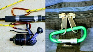 10 Life Hacks with Carabiners 3 [upl. by Selin]