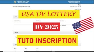 comment sinscrire à la dv loterie 2025  Tuto inscription [upl. by Ban]